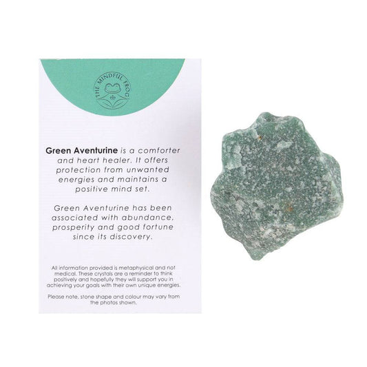 Green Aventurine Rough Healing Crystal - Calm and Confidence - Crystal Nest