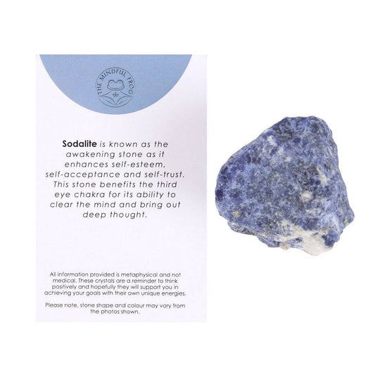 Sodalite Rough Healing Crystal - Intuition and Positive Thinking - Crystal Nest