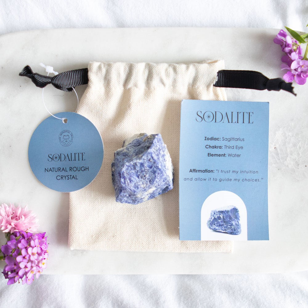 Sodalite Rough Healing Crystal - Intuition and Positive Thinking - Crystal Nest