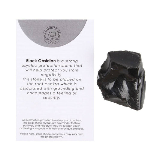 Black Obsidian Rough Healing Crystal - Protection and Grounding - Crystal Nest