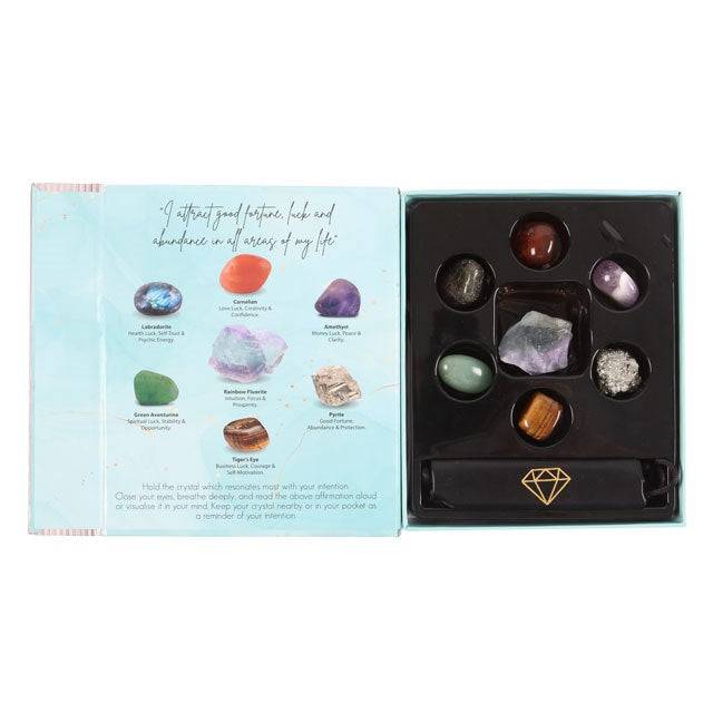 Manifestation Crystals - Luck and Abundance Gift Set - Crystal Nest