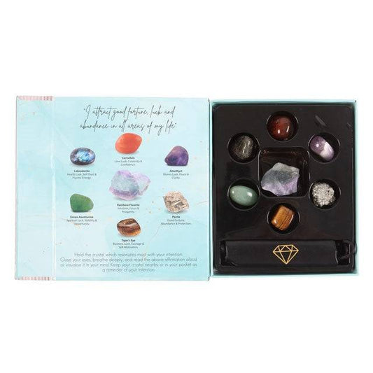 Manifestation Crystals - Luck and Abundance Gift Set - Crystal Nest
