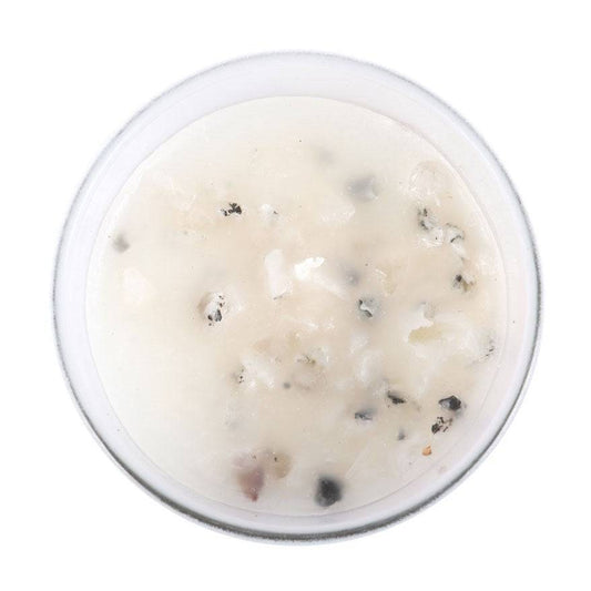 Cancer Zodiac Moonstone Crystal Candle - June 21 to July 22 - Crystal Nest