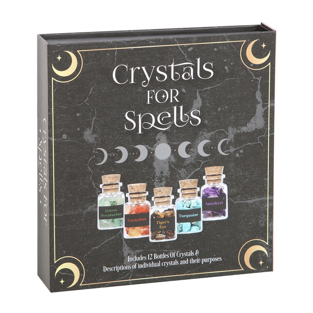 Crystals for Spells - 12 Crystal Chip Bottle Gift Set - Crystal Nest