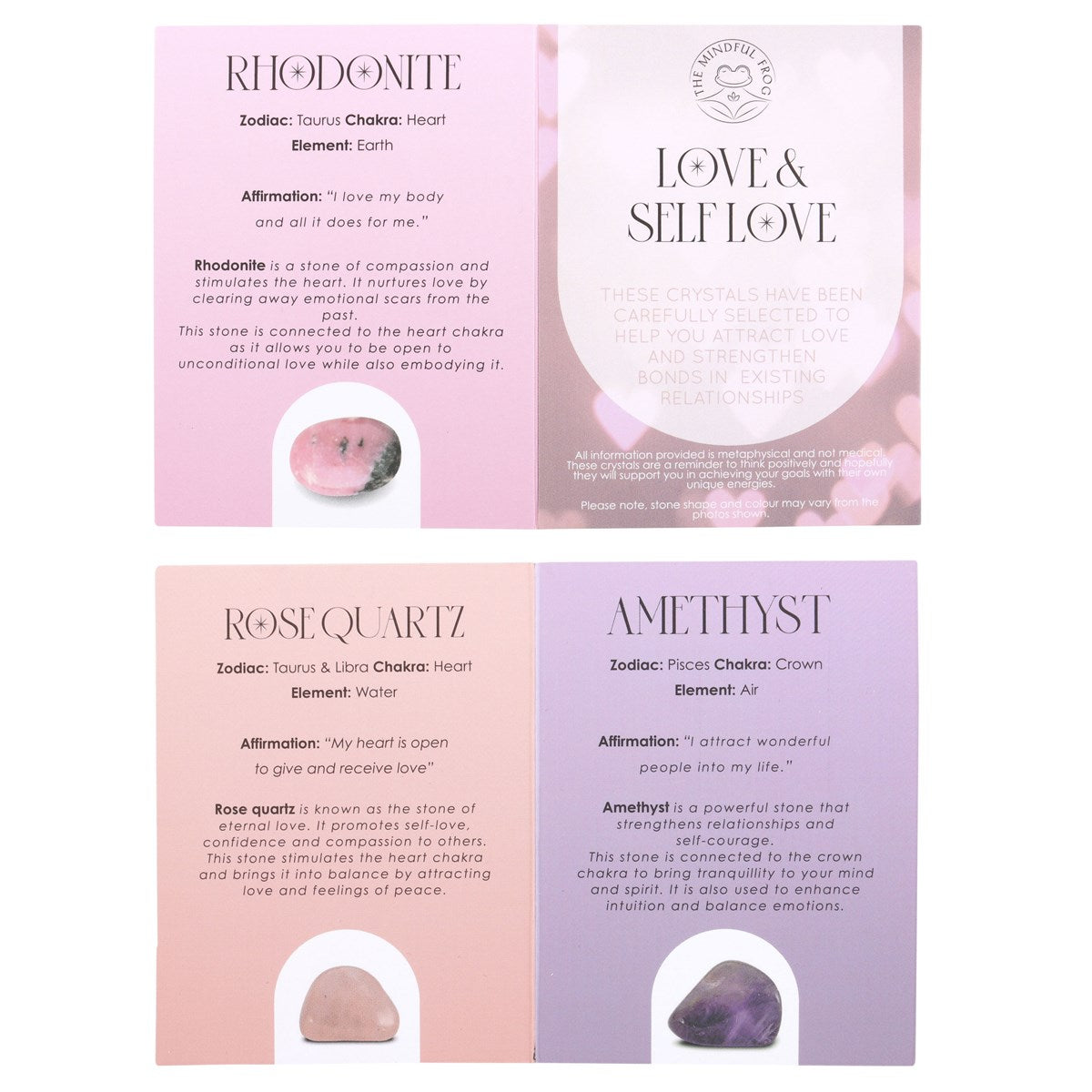 Love & Self-Love Healing Crystal Set - Crystal Nest