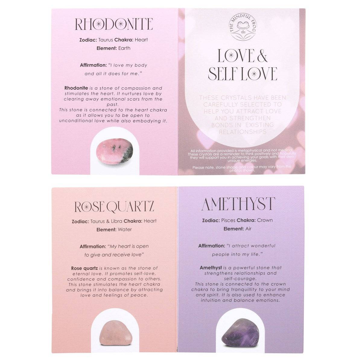 Love & Self-Love Healing Crystal Set - Crystal Nest