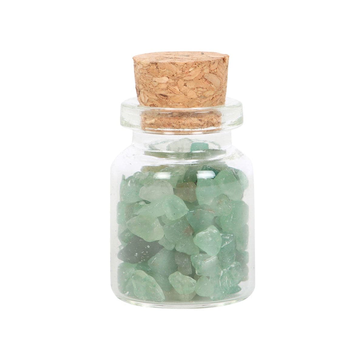 A Little Jar of Luck - Green Aventurine Crystal Chips - Crystal Nest