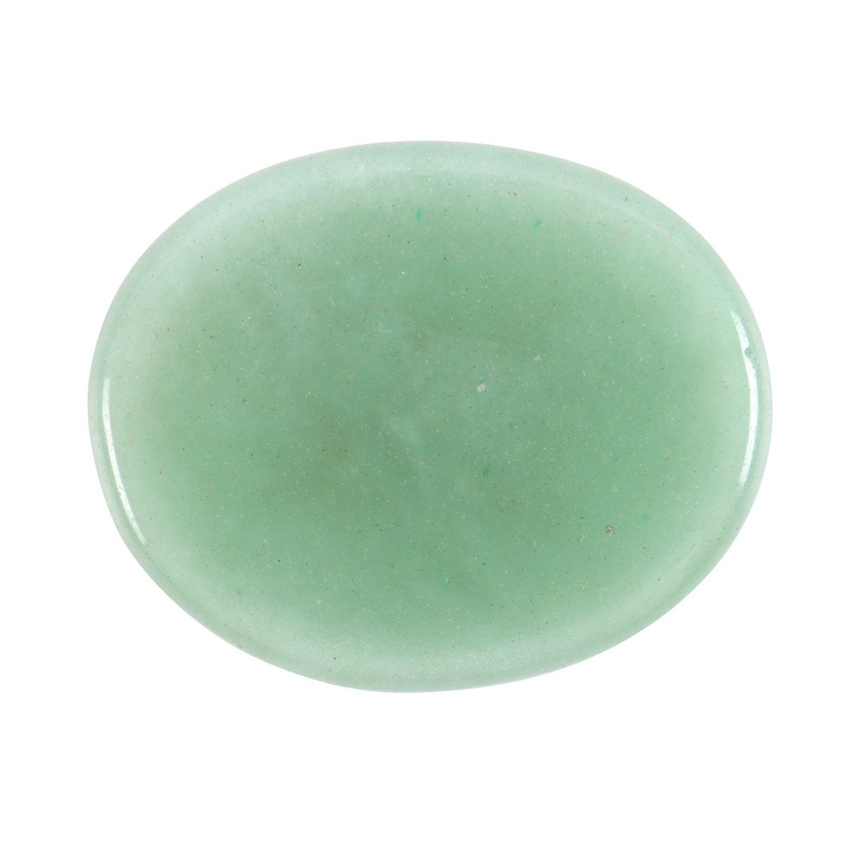 Good Luck Green Aventurine Palm Stone | Healing Crystal Worry Stone