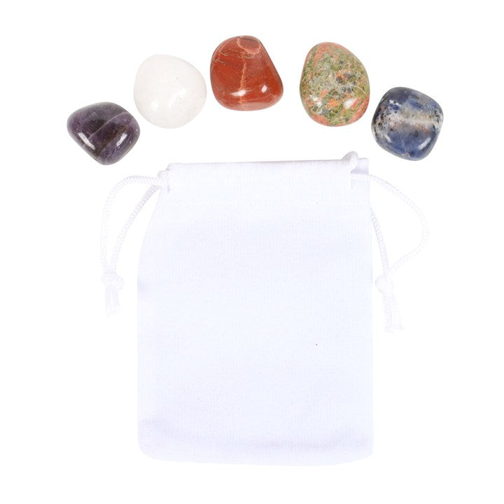 Virgo Zodiac Crystal Tumblestone Set - Crystal Nest
