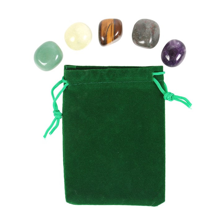 Libra Zodiac Crystal Tumblestone Set - Crystal Nest