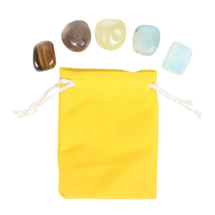 Gemini Zodiac Crystal Tumblestone Set - Crystal Nest