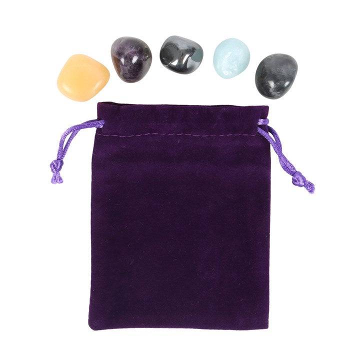 Aquarius Zodiac Crystal Tumblestone Set - Crystal Nest