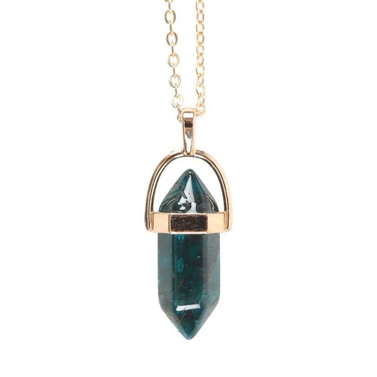 Apatite Crystal Point Pendant Necklace – Empower Your Confidence - Crystal Nest