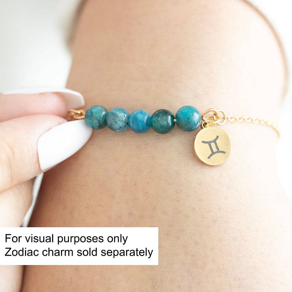 Howlite Crystal Beaded Chain Bracelet - Restful Sleep - Crystal Nest