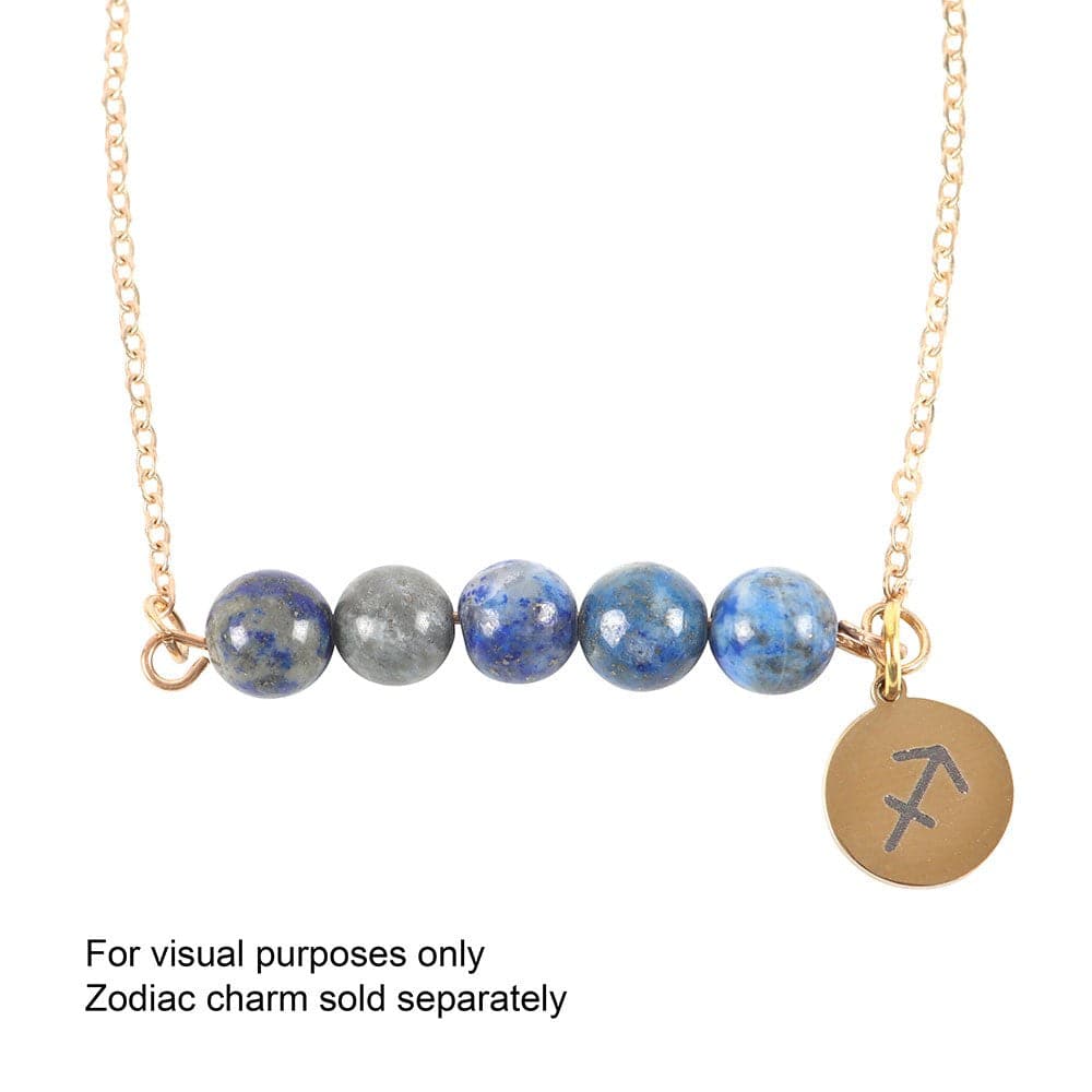 Lapis Lazuli Crystal Beaded Chain Bracelet – Intuition - Crystal Nest