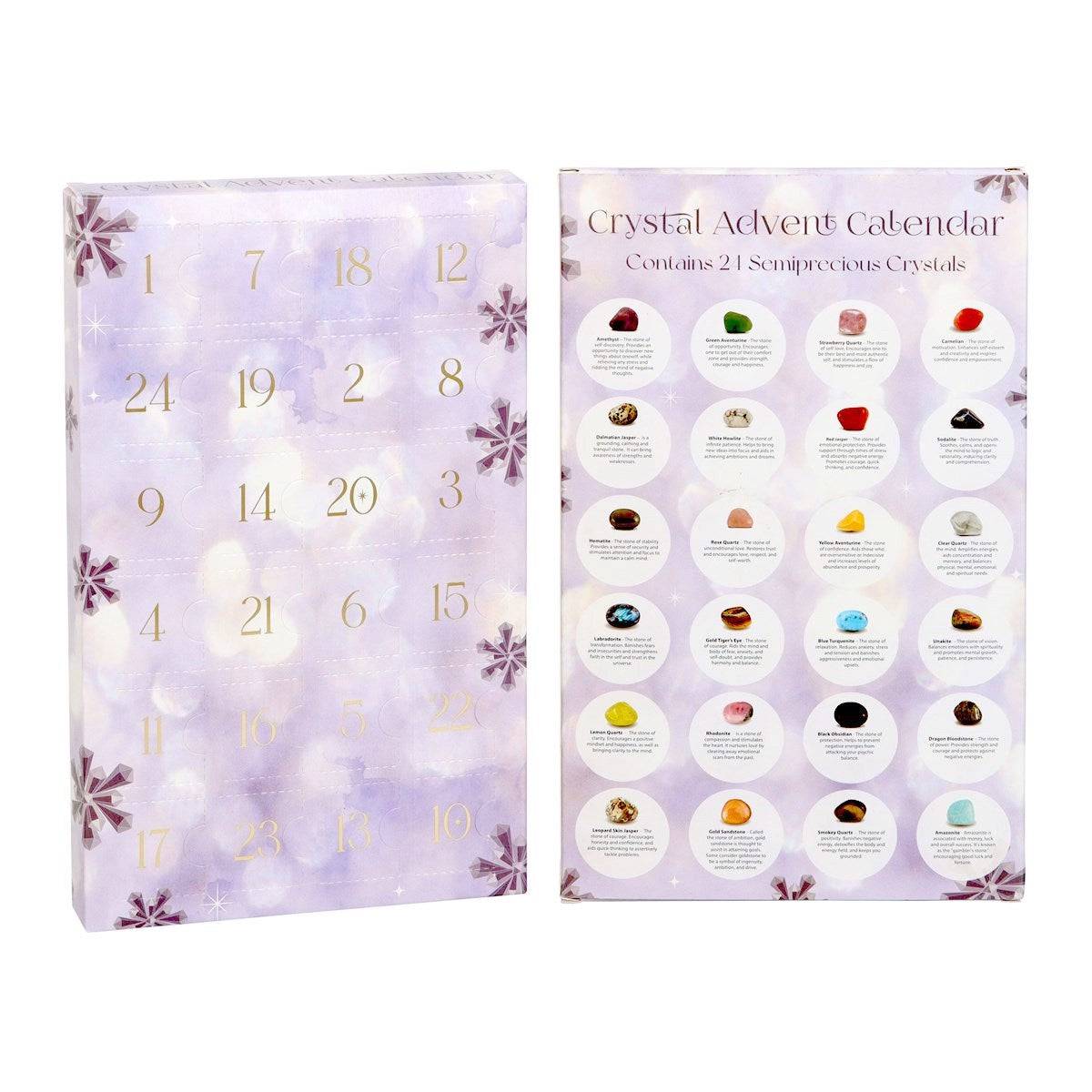 Gemstone Crystal Advent Calendar - 24 Days of Spiritual Healing - Crystal Nest