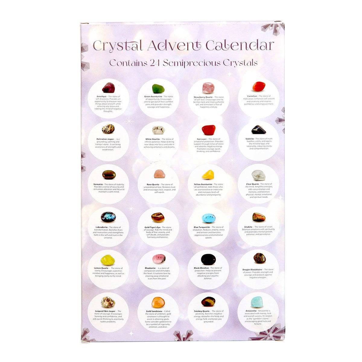 Gemstone Crystal Advent Calendar - 24 Days of Spiritual Healing - Crystal Nest