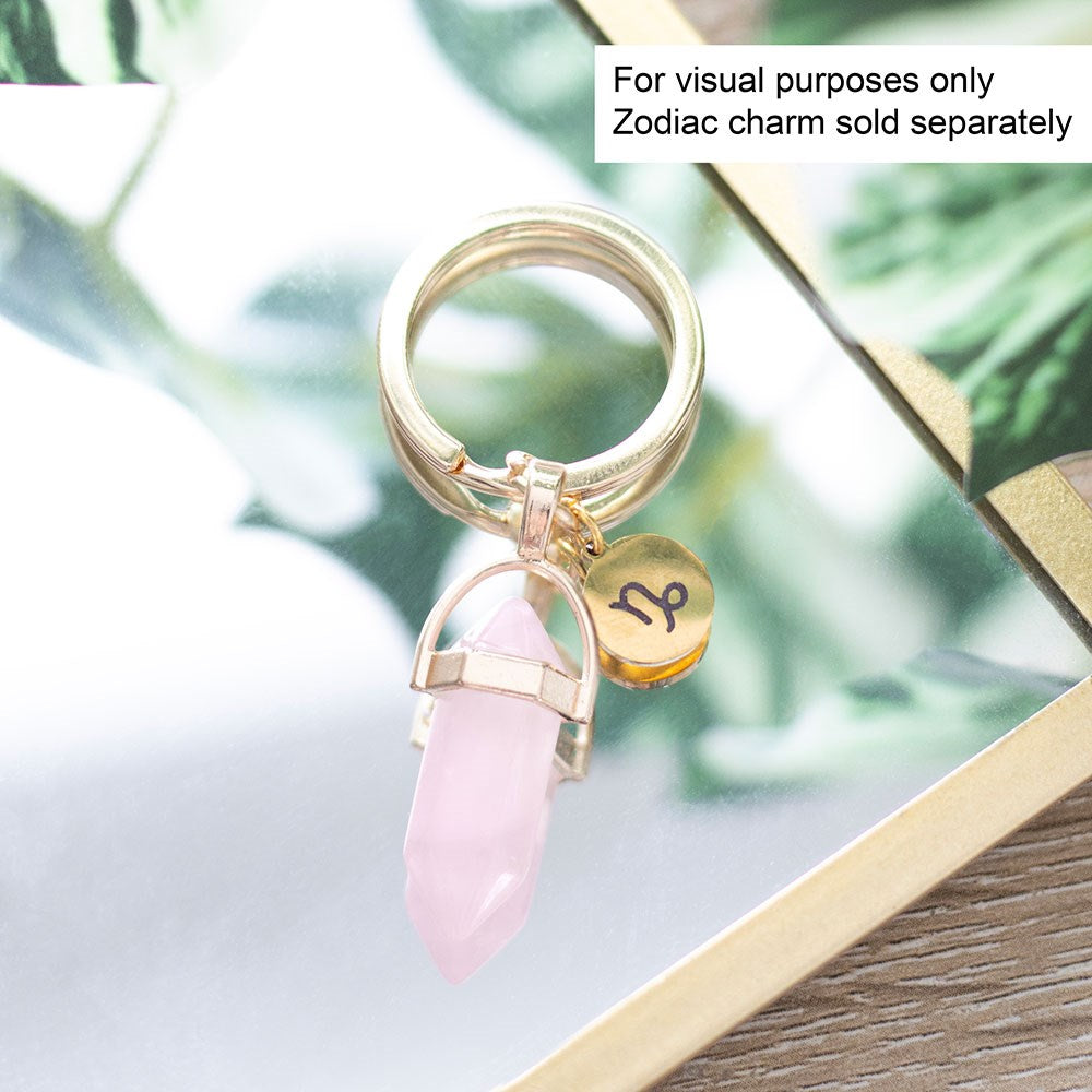Lapis Lazuli Crystal Point Keyring - Crystal Nest
