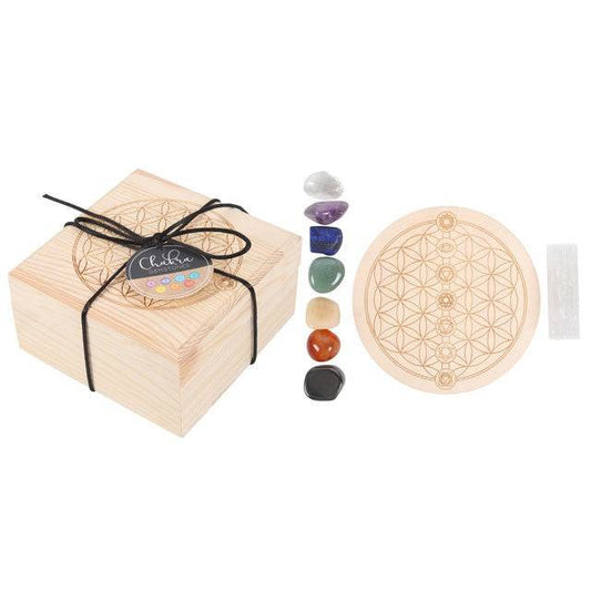 Chakra Crystal Grid Gift Set - Crystal Nest