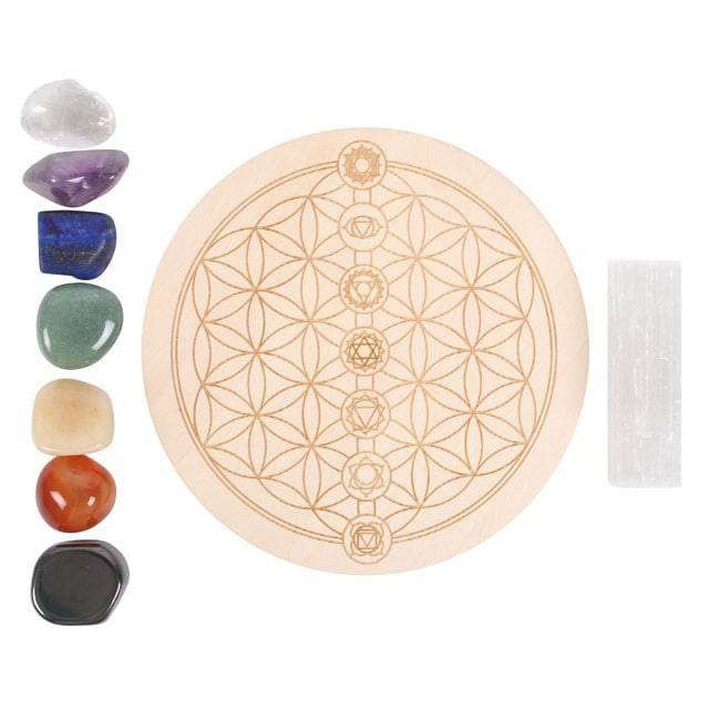 Chakra Crystal Grid Gift Set - Crystal Nest