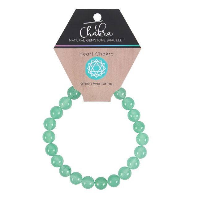 Heart Chakra Green Aventurine Gemstone Bracelet - Crystal Nest