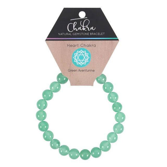 Heart Chakra Green Aventurine Gemstone Bracelet - Crystal Nest