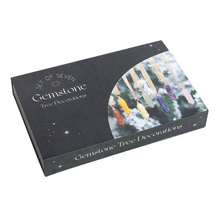 Set of 7 Crystal Points - Christmas Tree Decorations - Crystal Nest