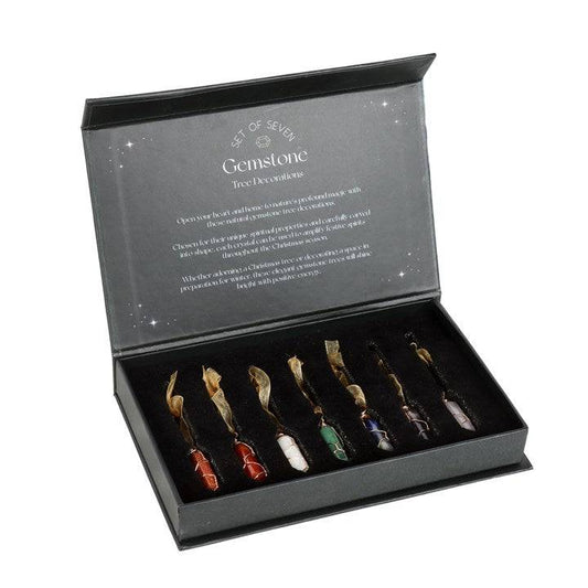 Set of 7 Crystal Points - Christmas Tree Decorations - Crystal Nest