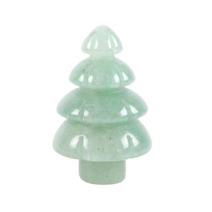 Mini Green Aventurine Christmas Tree in Gift Bag - Crystal Nest