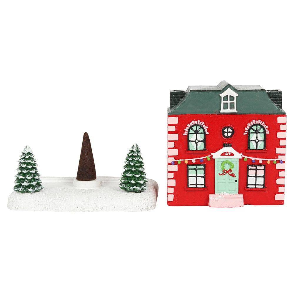 Christmas House Incense Cone Burner - Crystal Nest