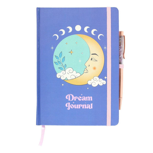 The Moon Dream Journal with Amethyst Pen - Crystal Nest