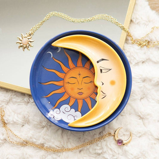 Sun & Moon Celestial Stacking Trinkets - Crystal Nest