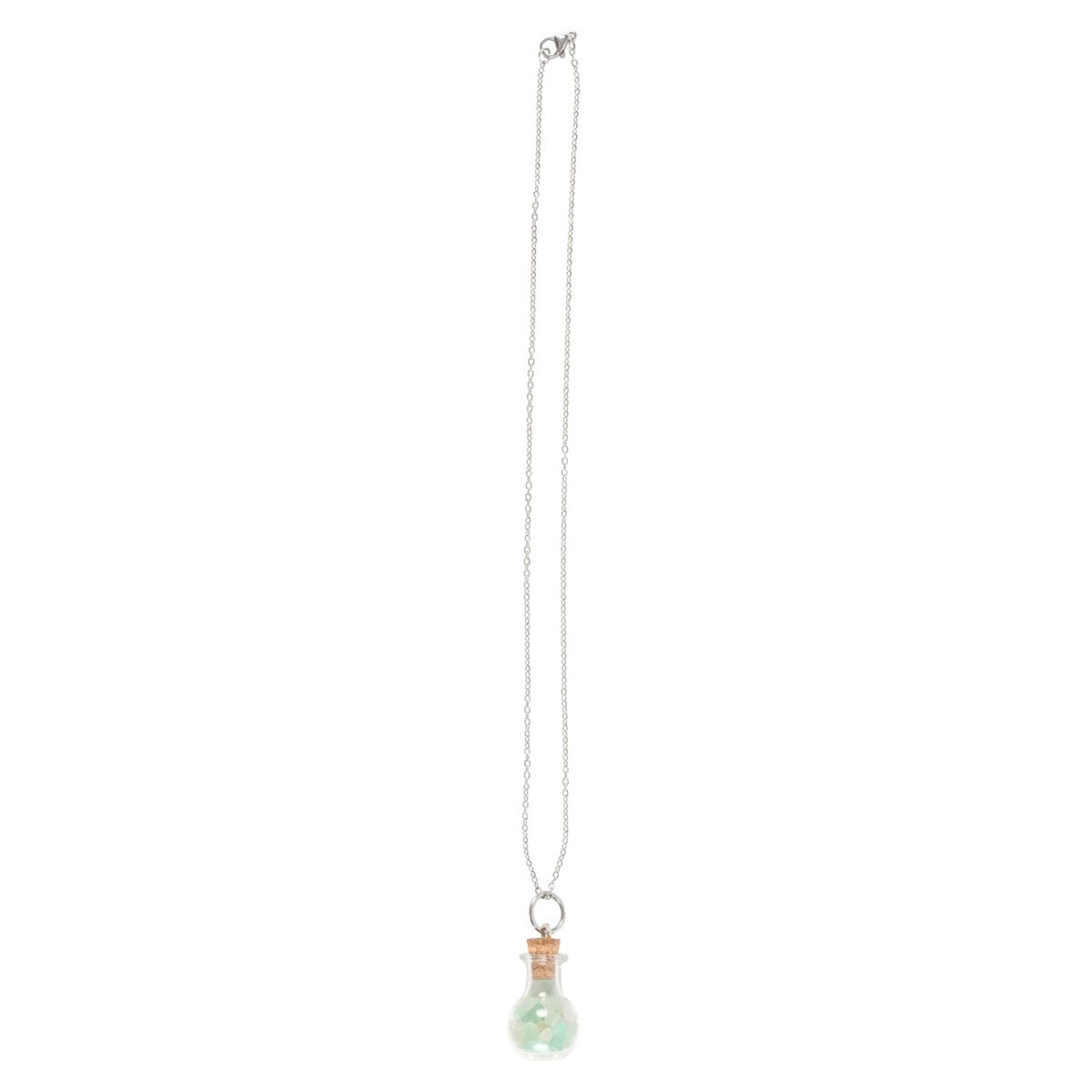Luck Necklace – Bottled Green Aventurine Crystal Chips - Crystal Nest