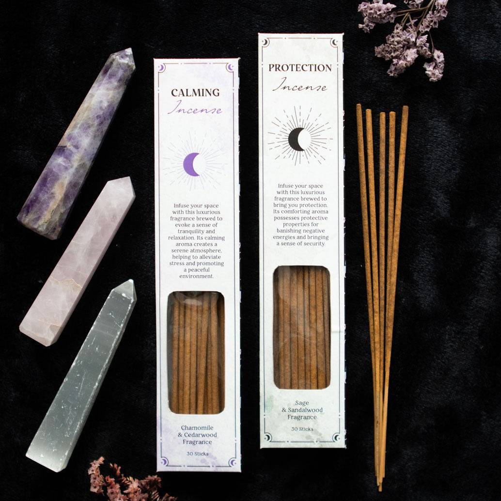 Calming & Protection Incense Stick Sets - Crystal Nest