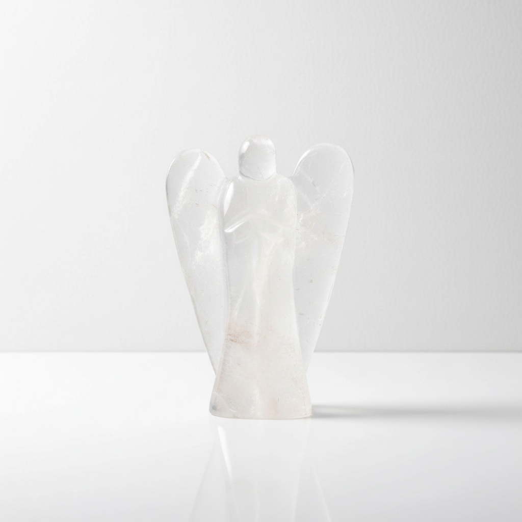 Clear Quartz Crystal Guardian Angel | Extra Large - Crystal Nest