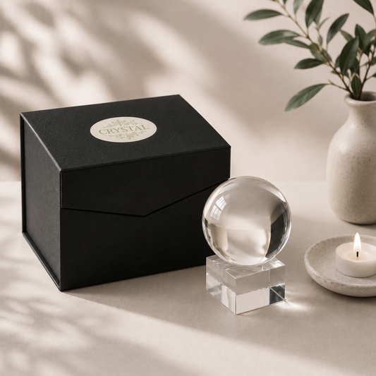 Crystal Ball with Stand - 80mm