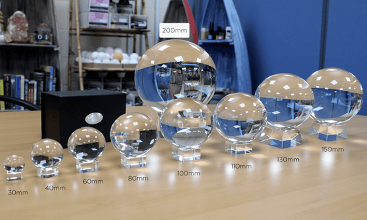 Crystal Ball with Stand - 200mm - Crystal Nest