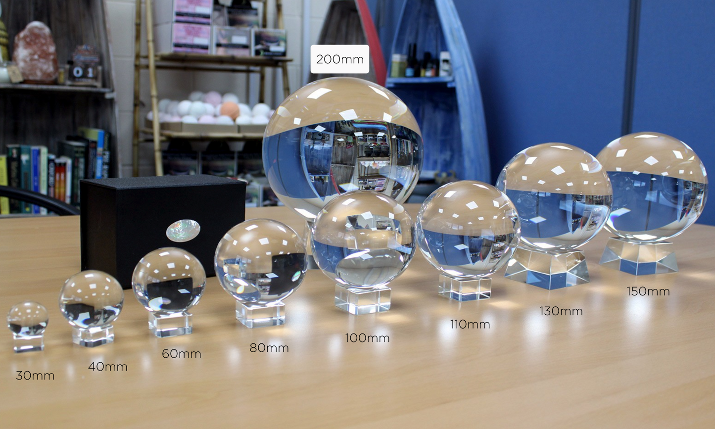 Crystal Ball with Stand - 110mm - Crystal Nest