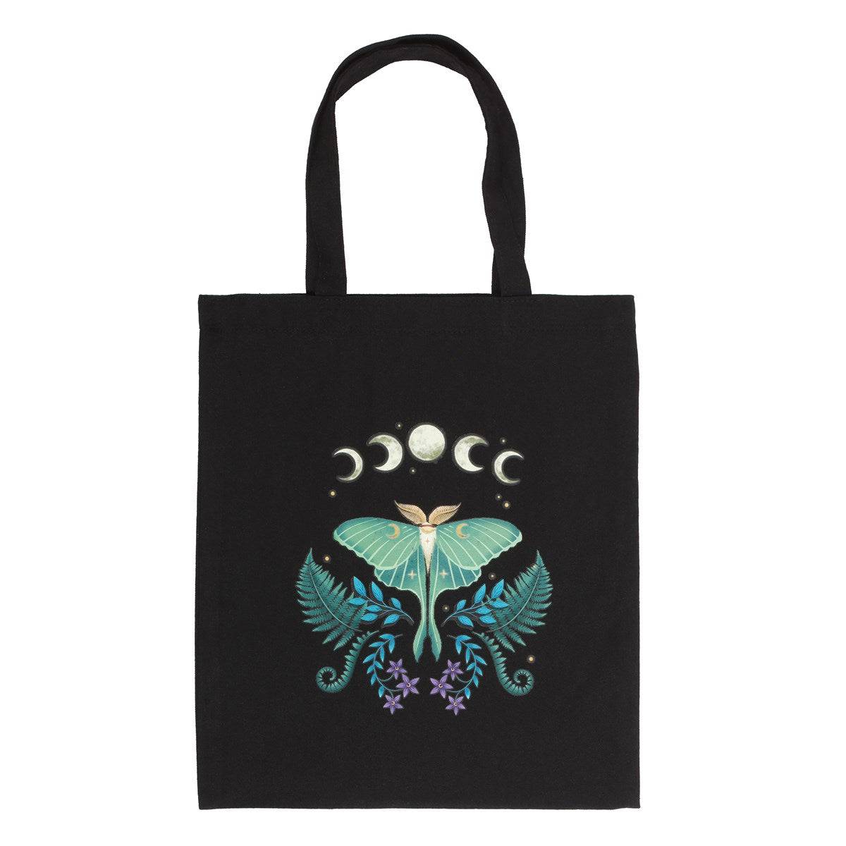 Luna Moth Polycotton Tote Bag - Crystal Nest