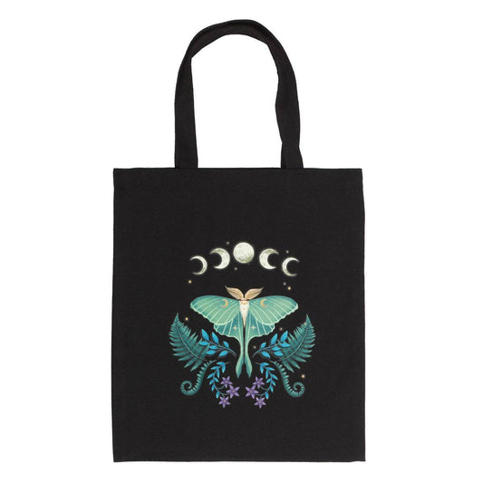 Luna Moth Polycotton Tote Bag - Crystal Nest