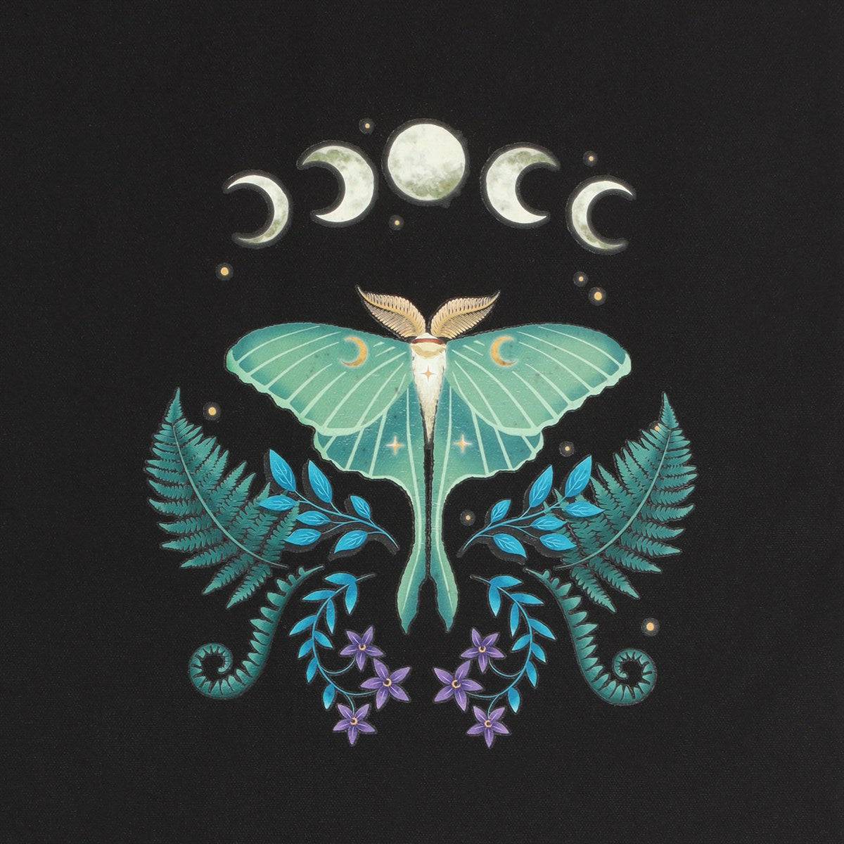 Luna Moth Polycotton Tote Bag - Crystal Nest