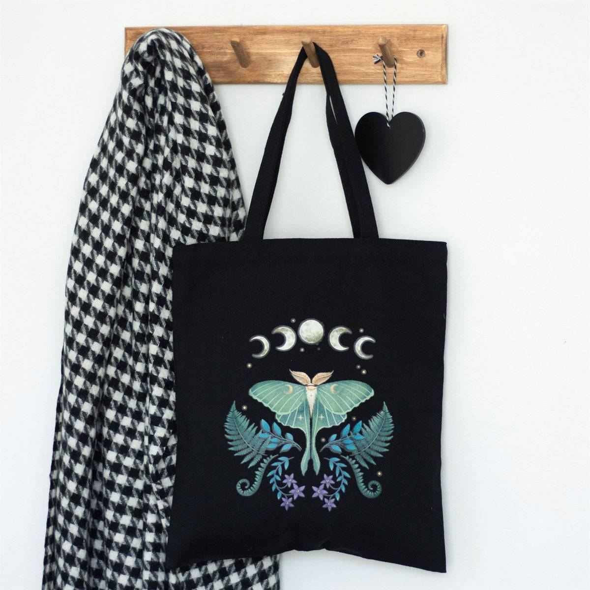 Luna Moth Polycotton Tote Bag - Crystal Nest