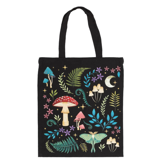 Dark Forest Polycotton Tote Bag - Crystal Nest