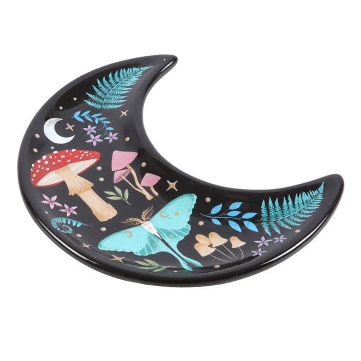 Dark Forest Crescent Moon Trinket Dish - Crystal Nest