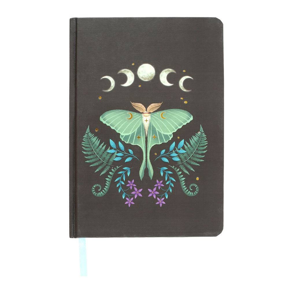 Luna Moth A5 Notebook - Crystal Nest