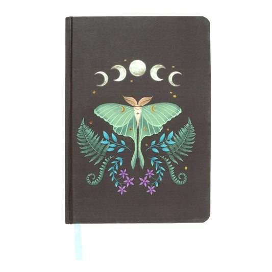 Luna Moth A5 Notebook - Crystal Nest