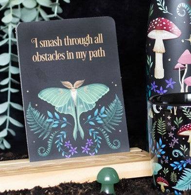 Mystical Forest Affirmation Cards with Wooden Stand - Crystal Nest