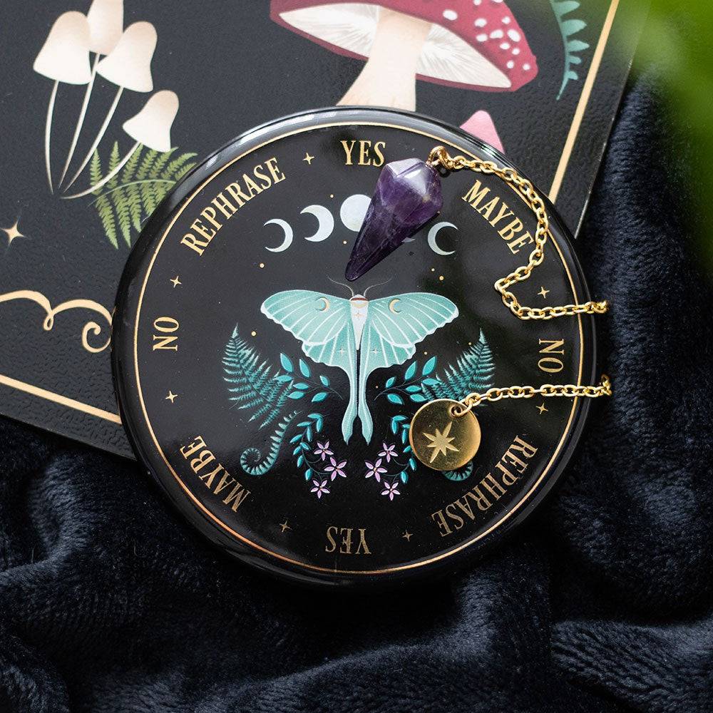 Luna Moth Pendulum Divination Kit - Crystal Nest