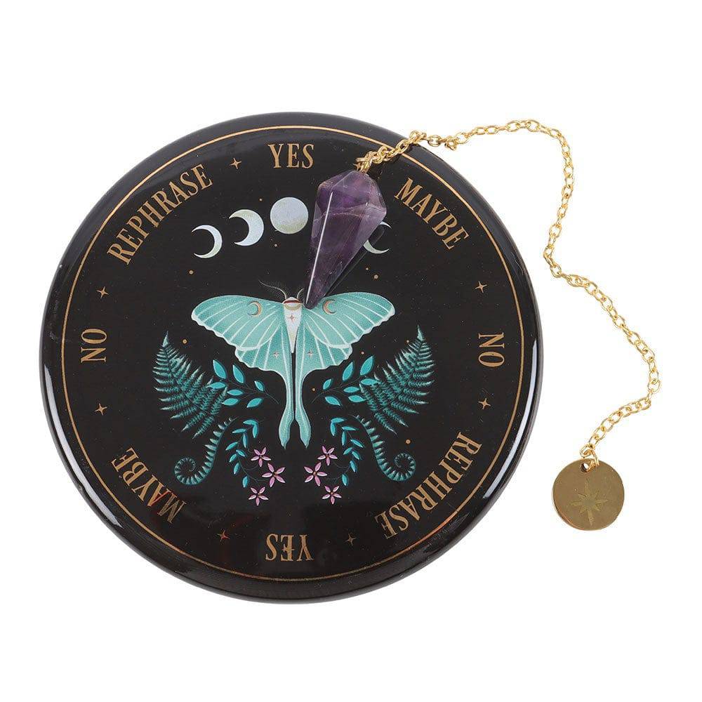 Luna Moth Pendulum Divination Kit - Crystal Nest