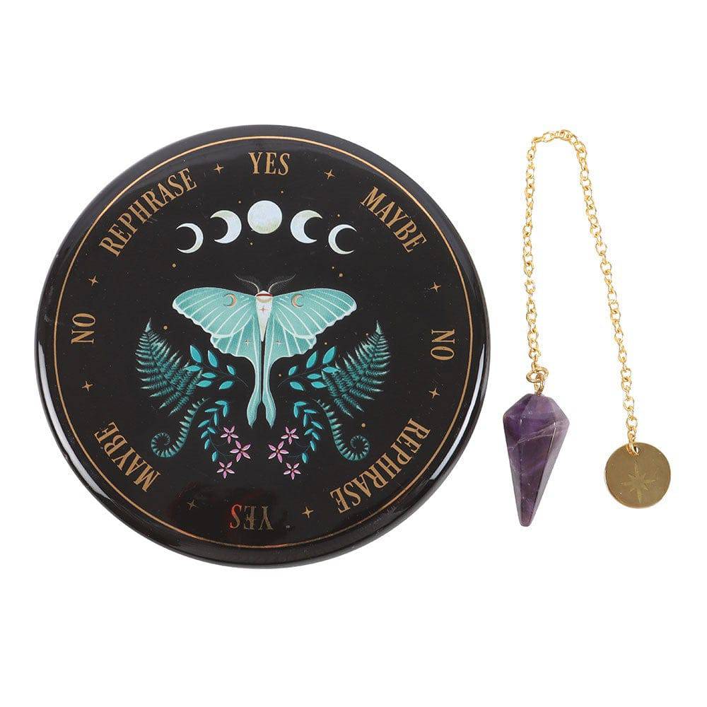 Luna Moth Pendulum Divination Kit - Crystal Nest